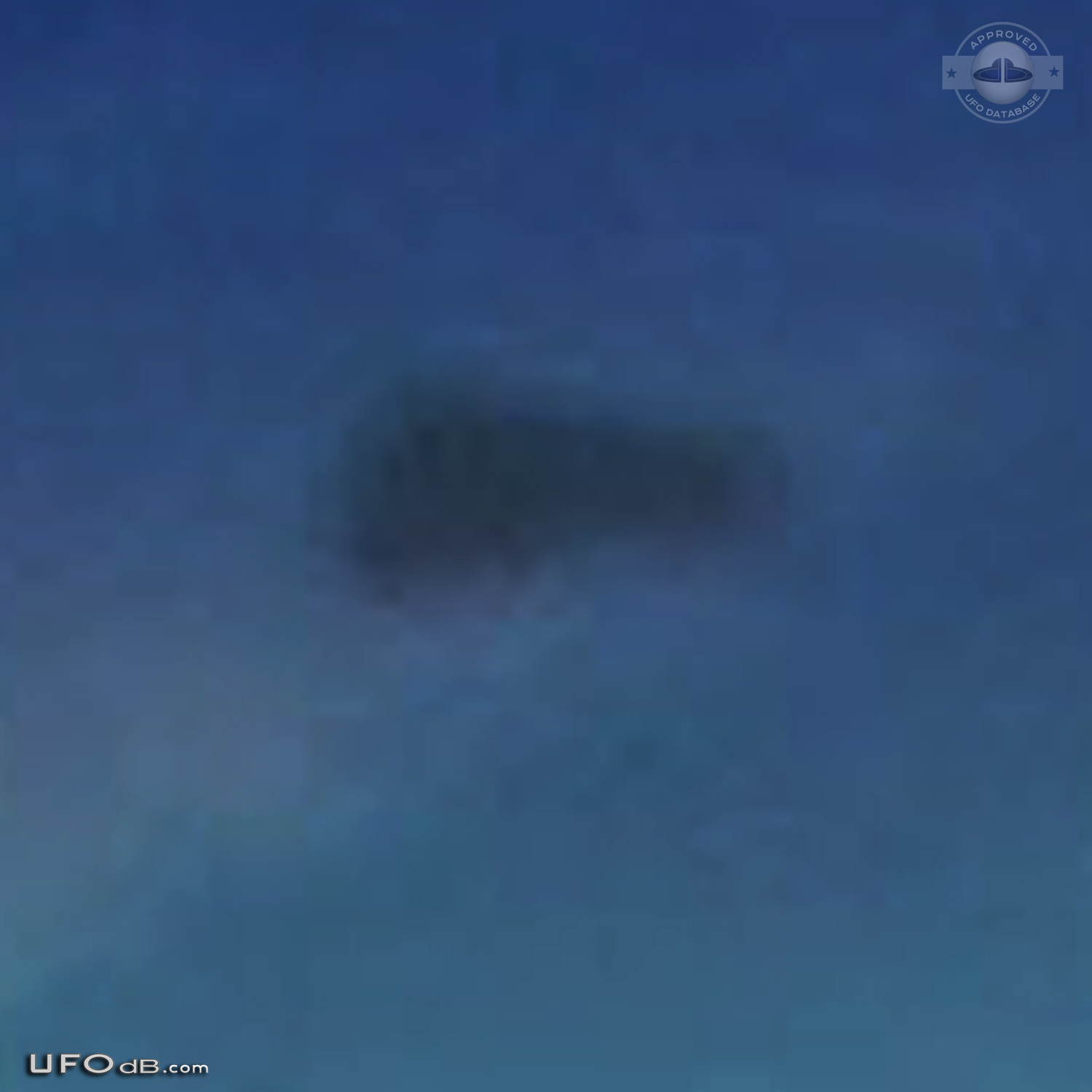 Triangular Black UFO in the sky of Weston, West Virginia USA 2015 UFO Picture #612-5