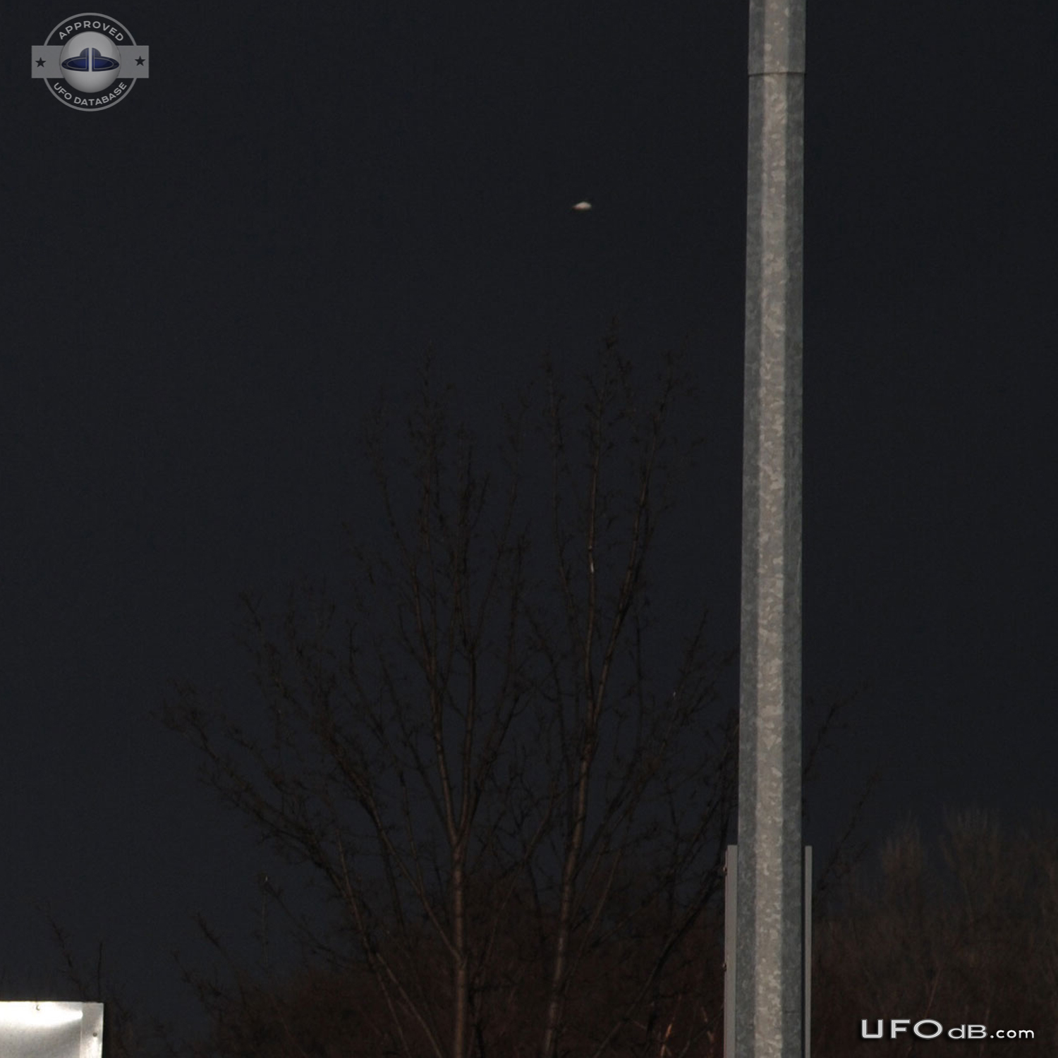 Saucer UFO appear on Soccer Game picture in Liverpool UK 2015 UFO Picture #626-2
