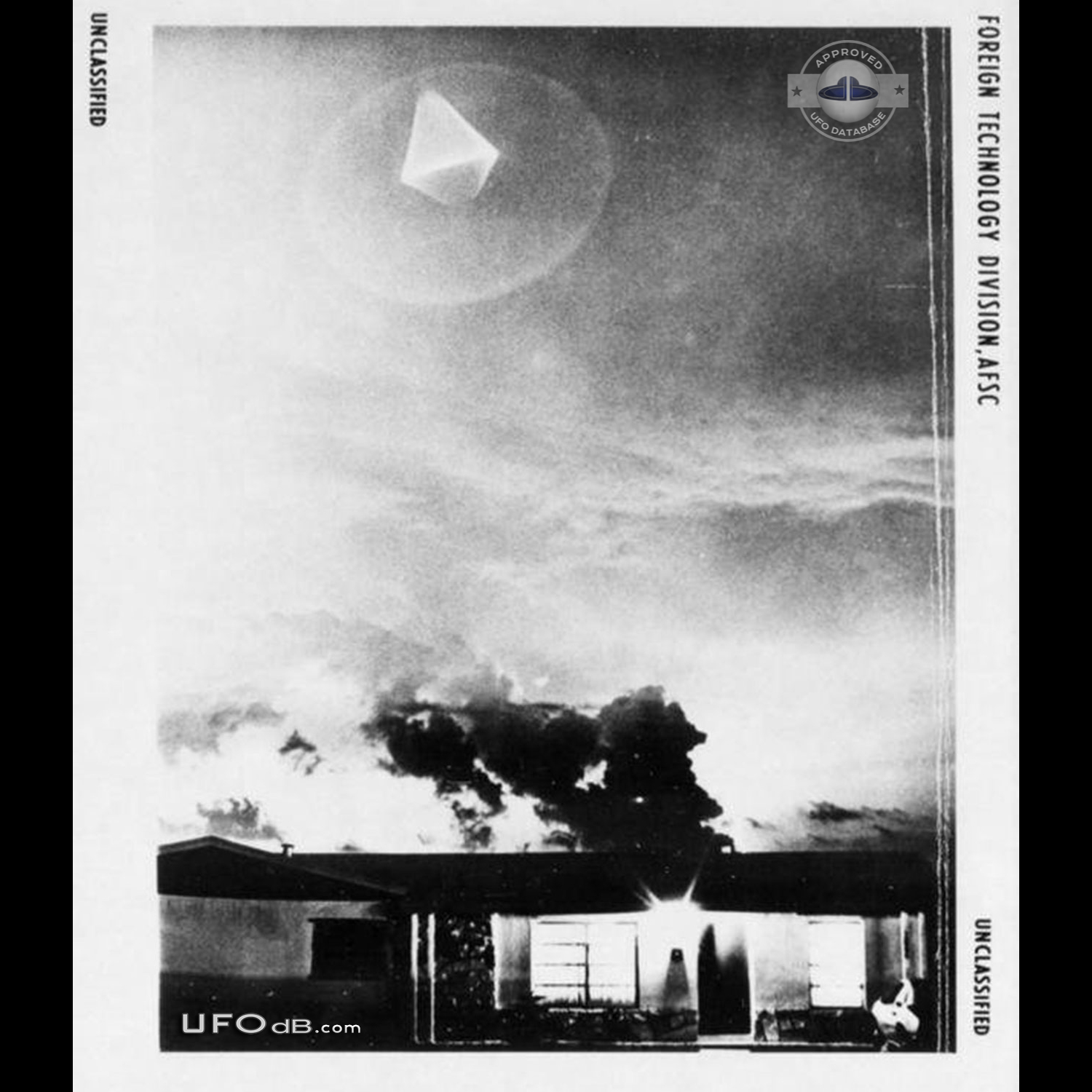 CIA Declassified UFO picture of 1968 in Maimi, Florida USA UFO Picture #630-1