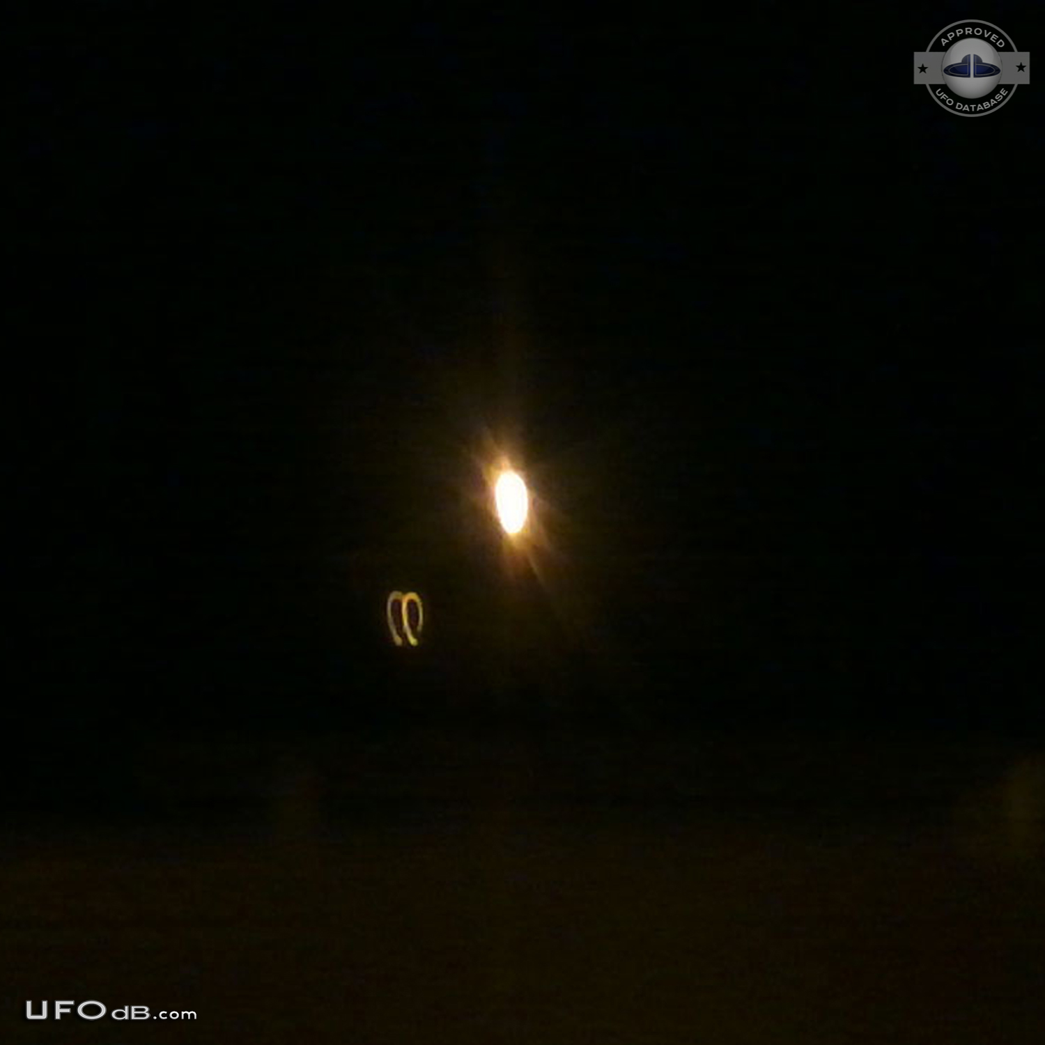 Two Jets follow UFO near Great Falls in Montana USA 2015 UFO Picture #644-2