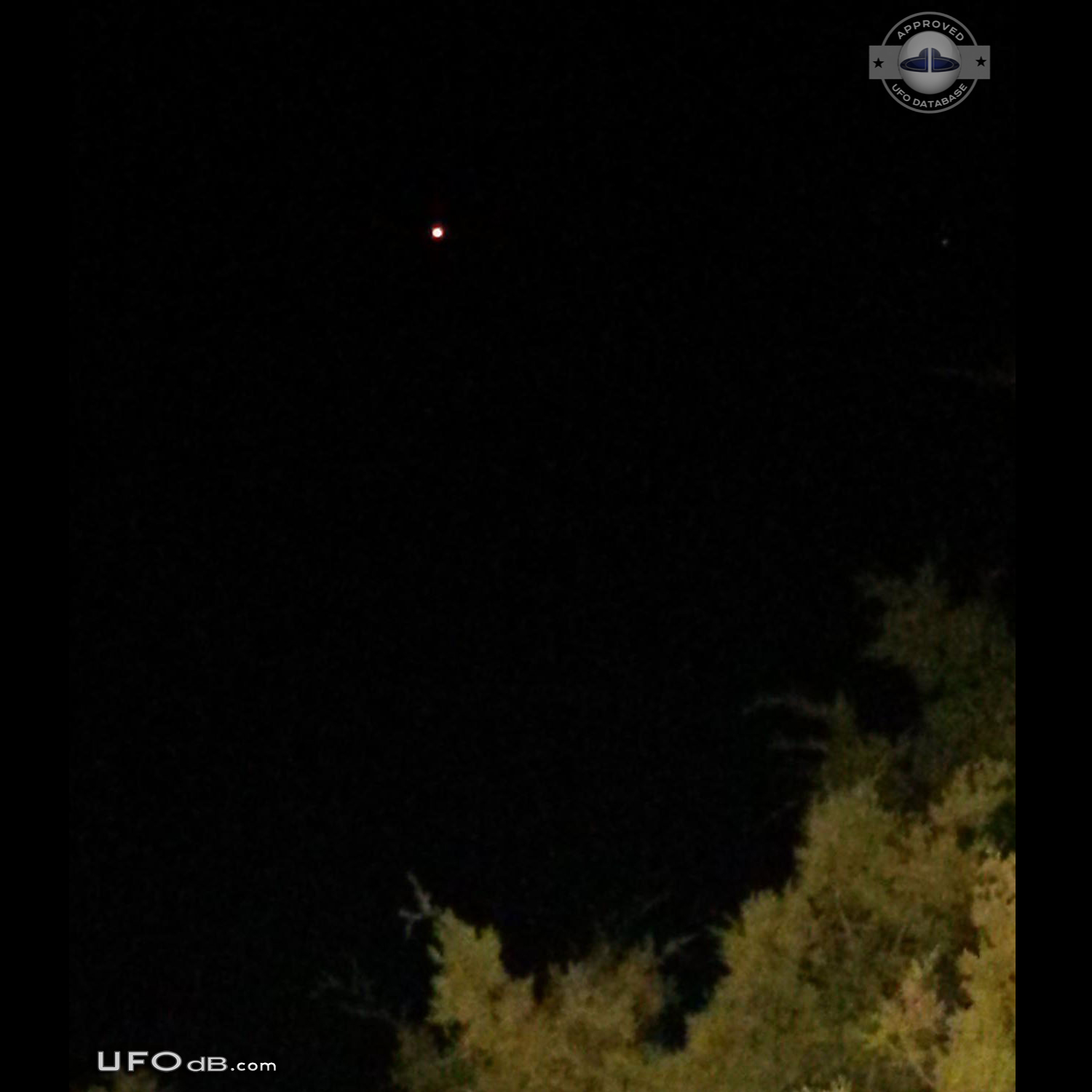 Spotted a UFO while taking my Girlfriend home South Carolina USA 2015 UFO Picture #648-1