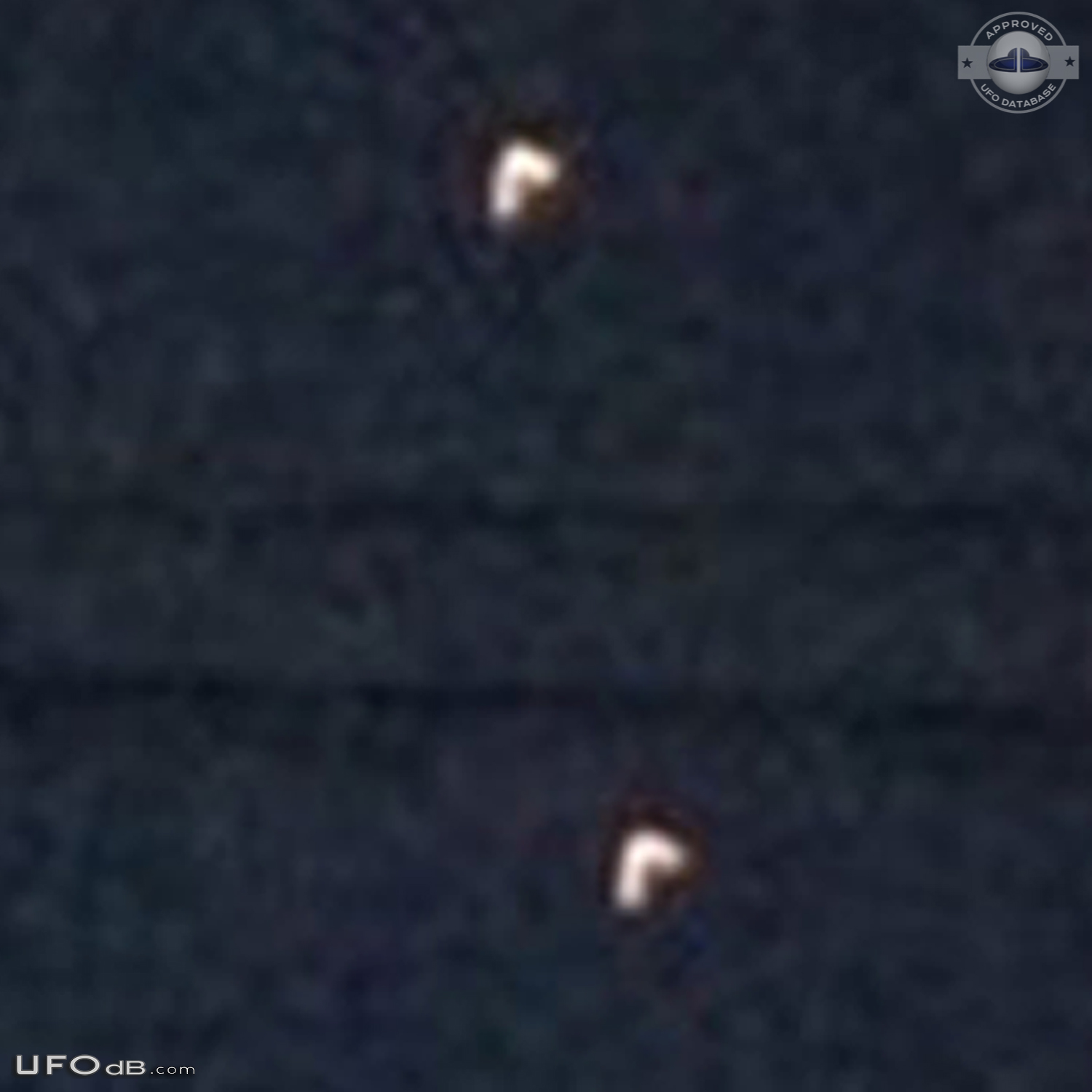 Triangle formation Orange UFOs over Grover beach, California USA 2014 UFO Picture #652-6