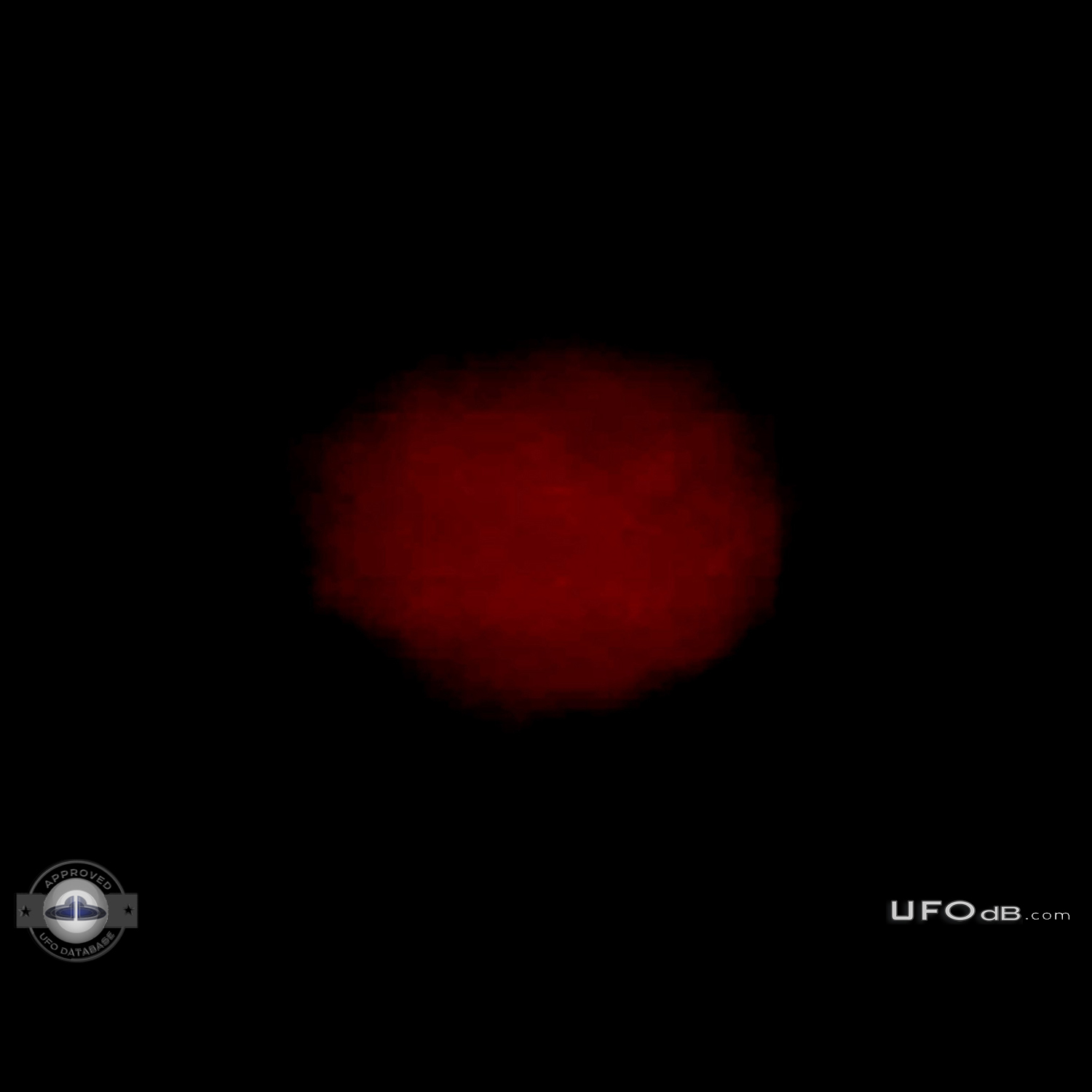 Round bright orange red fireball UFO over Cocoa Beach, Florida 2014 UFO Picture #658-1