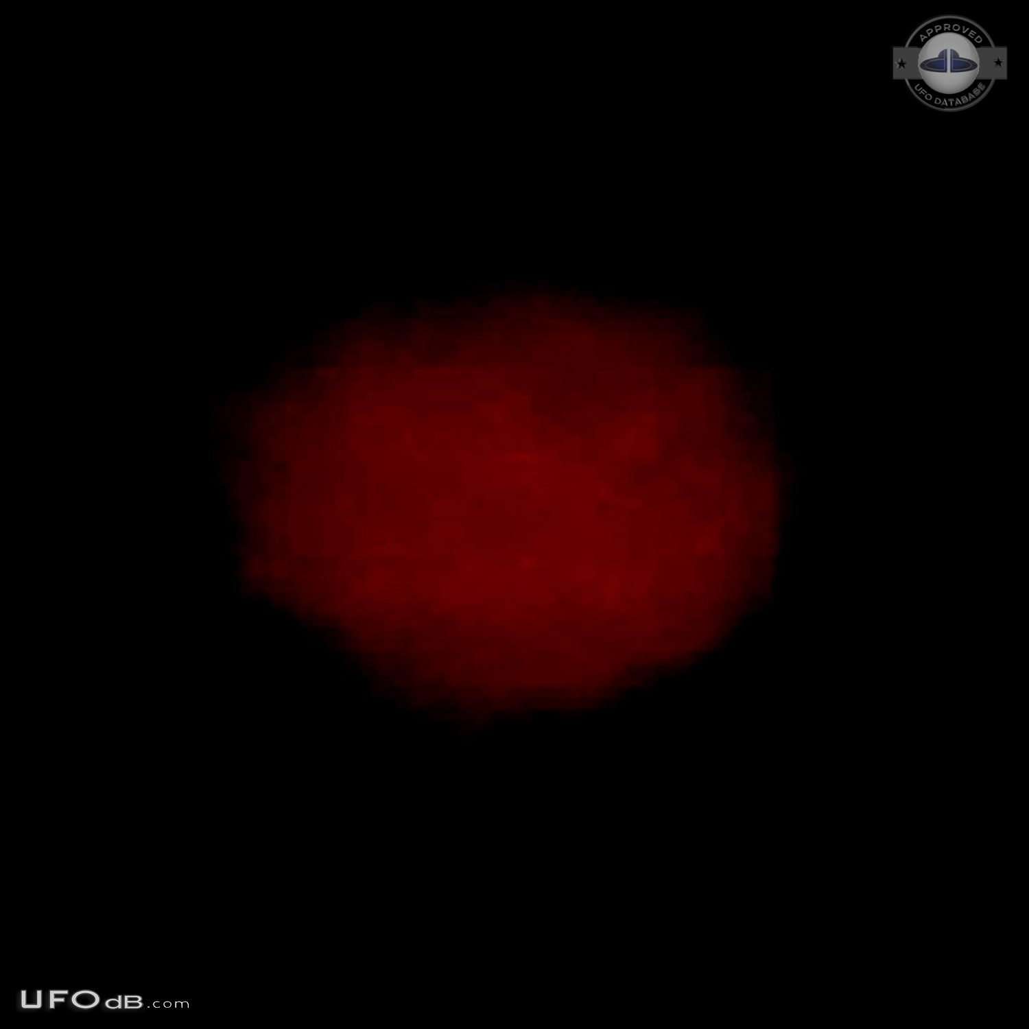 Round bright orange red fireball UFO over Cocoa Beach, Florida 2014 UFO Picture #658-2