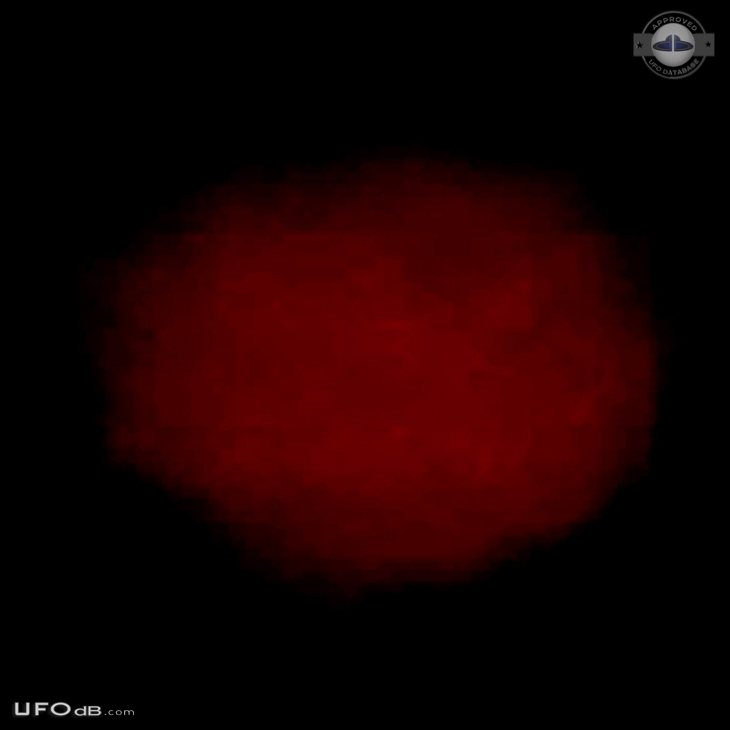 Round bright orange red fireball UFO over Cocoa Beach, Florida 2014 UFO Picture #658-3