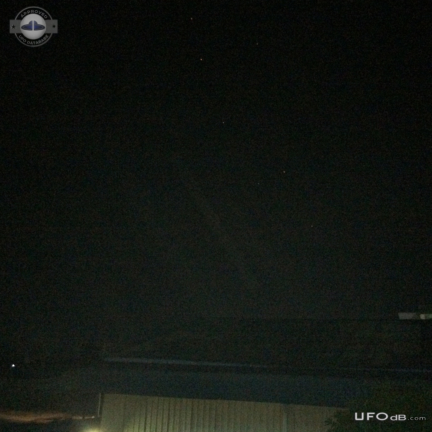 7 red star like UFO ascended above cloud - Cambodia 2015 UFO Picture #676-1