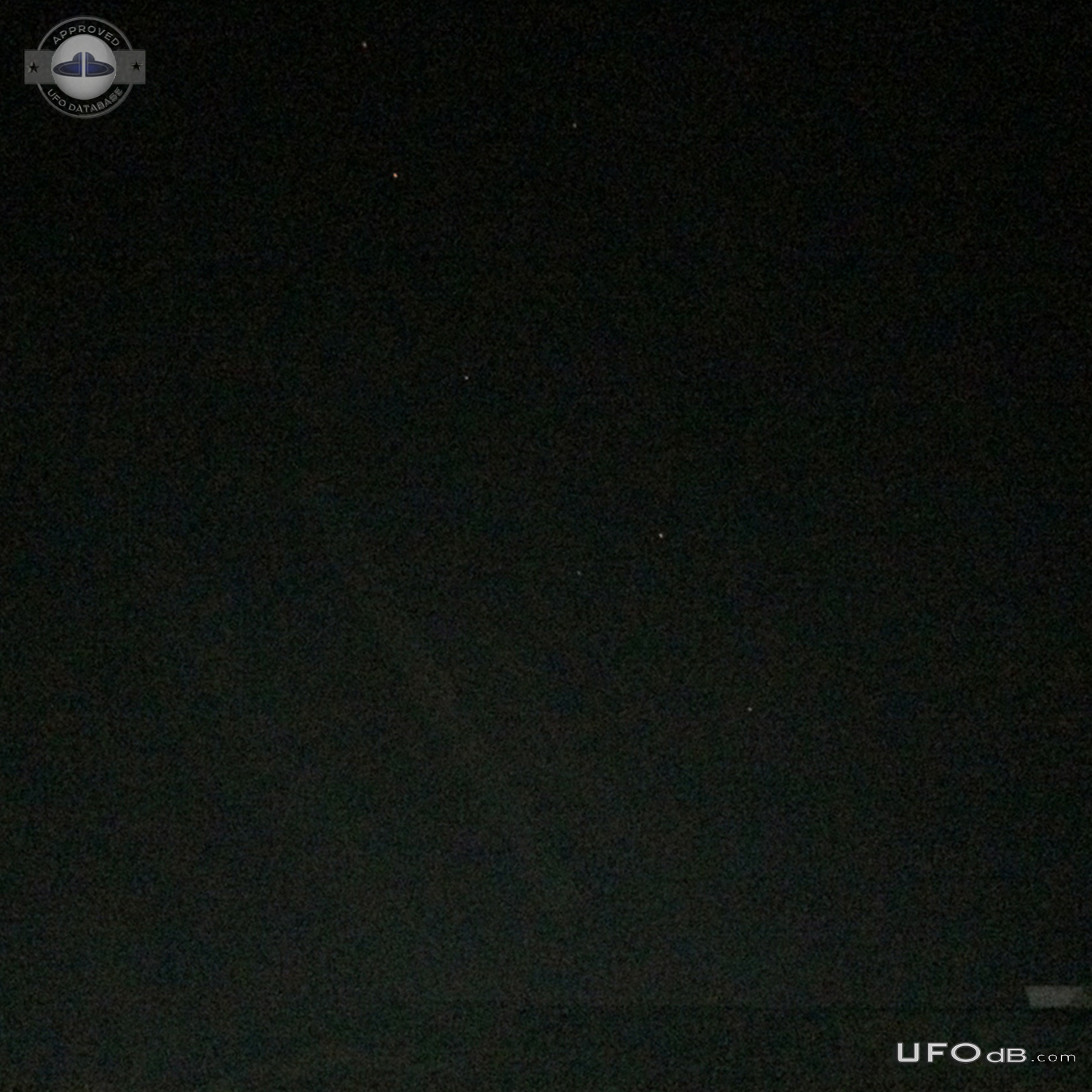 7 red star like UFO ascended above cloud - Cambodia 2015 UFO Picture #676-2