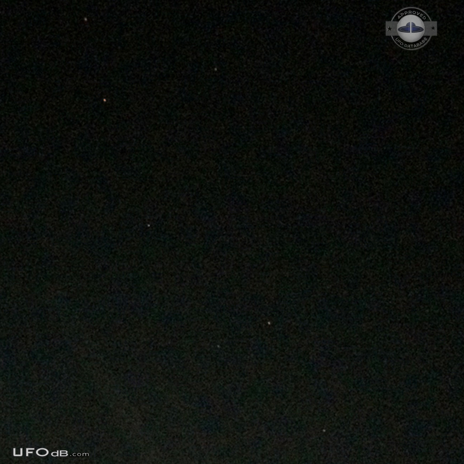 7 red star like UFO ascended above cloud - Cambodia 2015 UFO Picture #676-3
