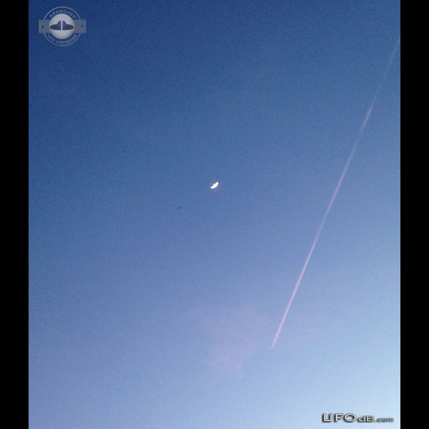 Triangle object moved at high speed, then stationary - Trinity Florida UFO Picture #677-1