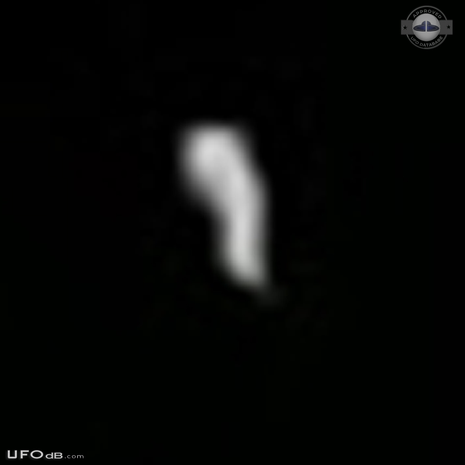 2 different UFOs - black and silhouette triangle and many orbs 2015 UFO Picture #682-5