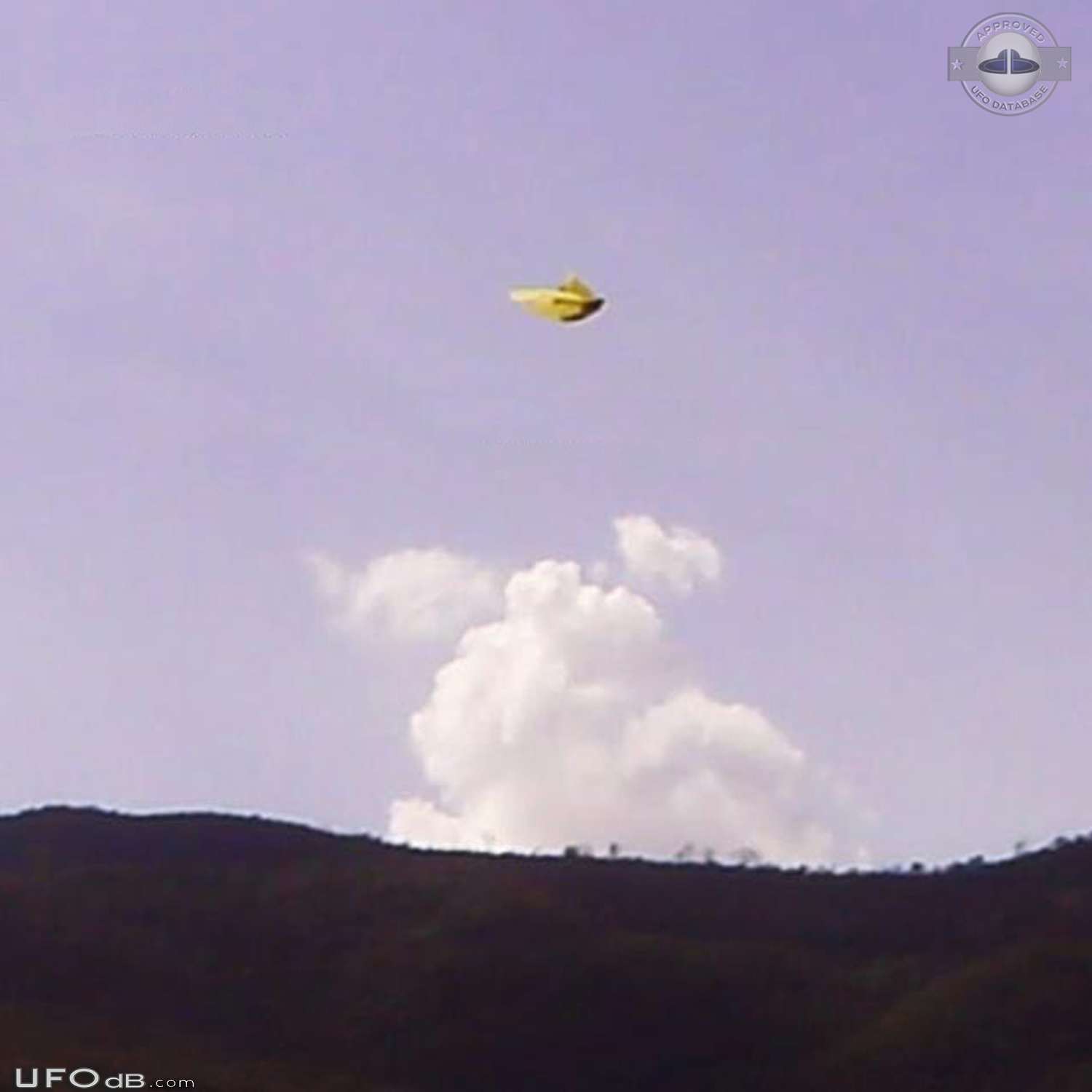The witness stopped the car to take photos of Bahia Brazil Landscape 2 UFO Picture #709-2