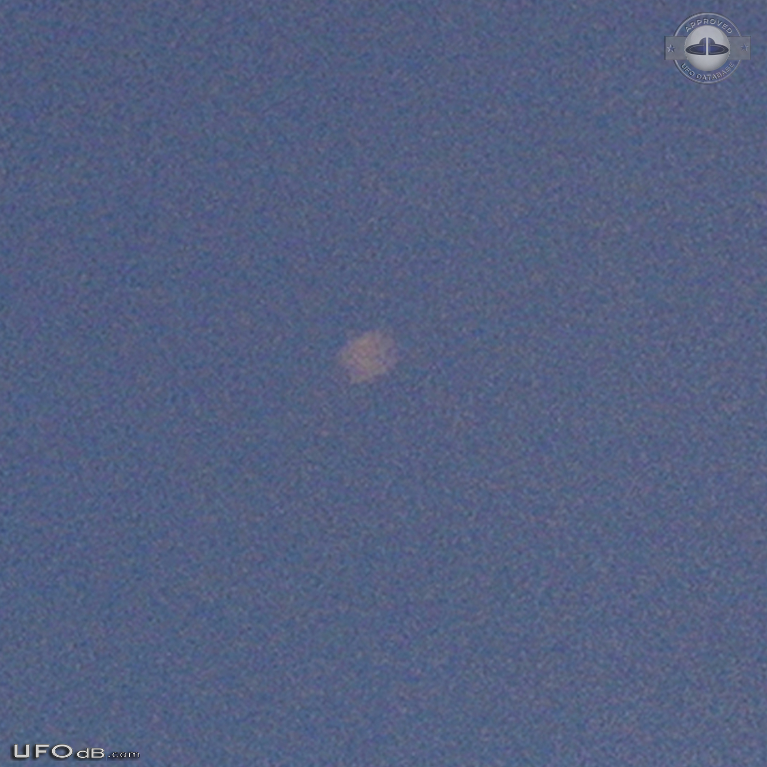 noticed a light passing under the moon in Pendleton Indiana USA 2015 UFO Picture #714-3