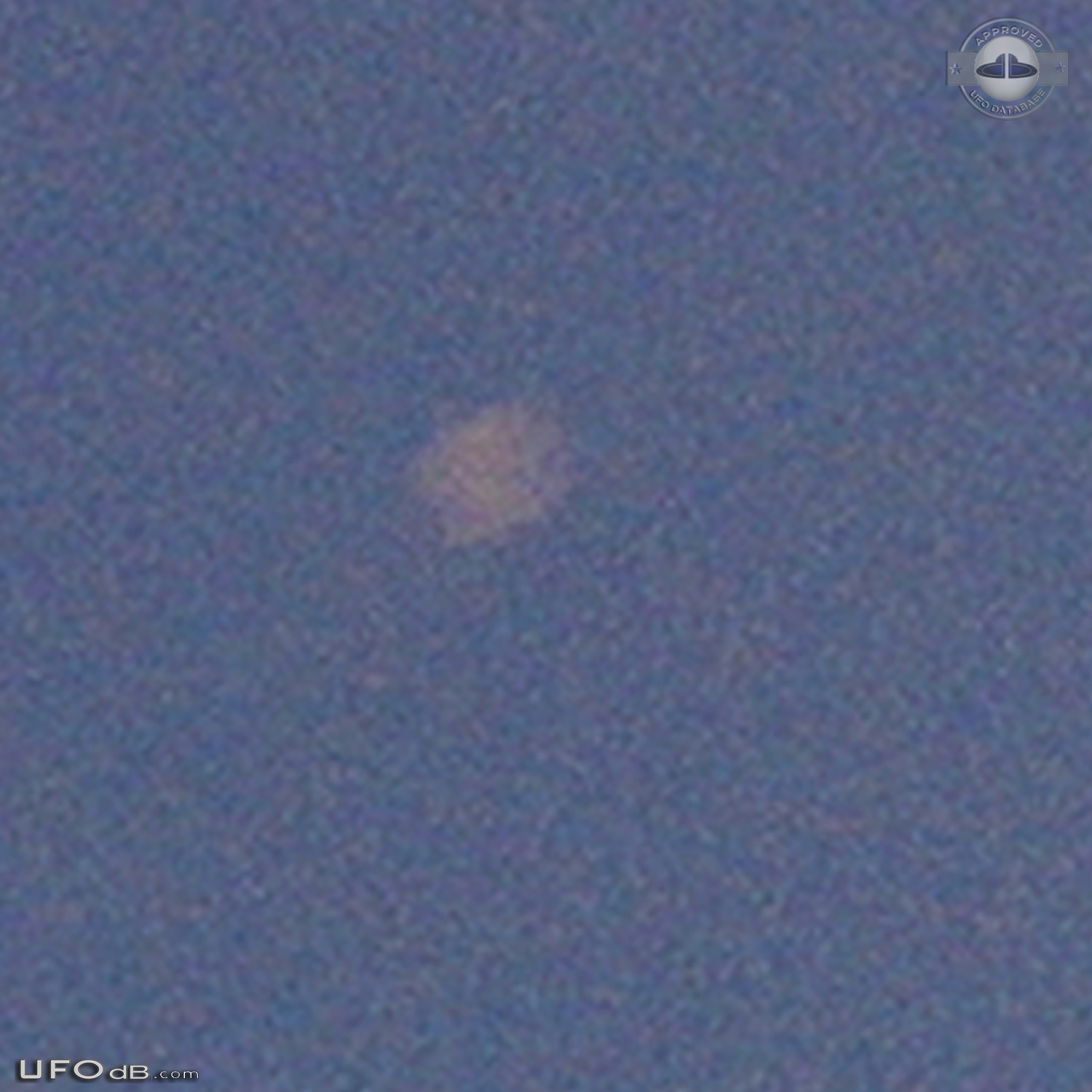 noticed a light passing under the moon in Pendleton Indiana USA 2015 UFO Picture #714-4