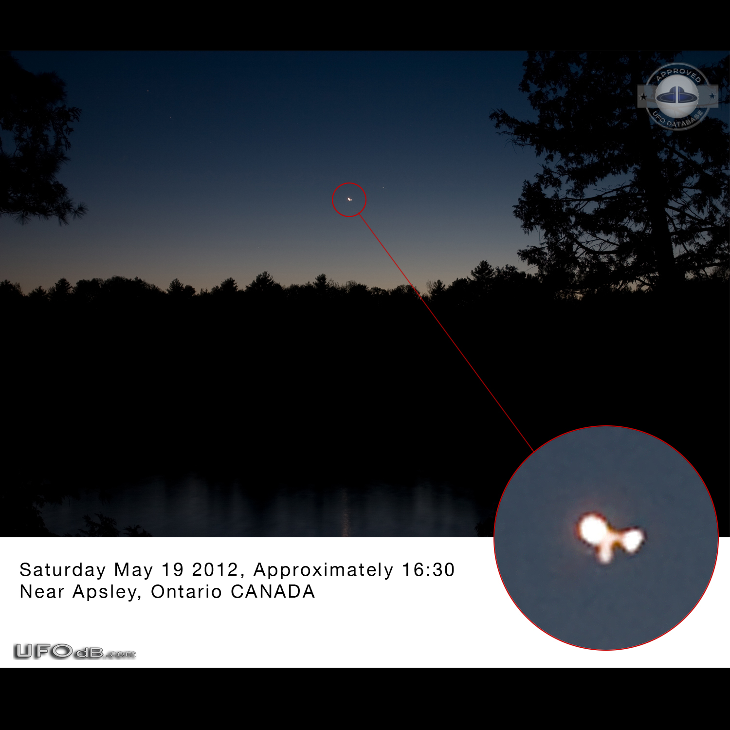Mysterious Lights UFOS Observed Near Apsley Ontario Canada 2015 UFO Picture #721-4