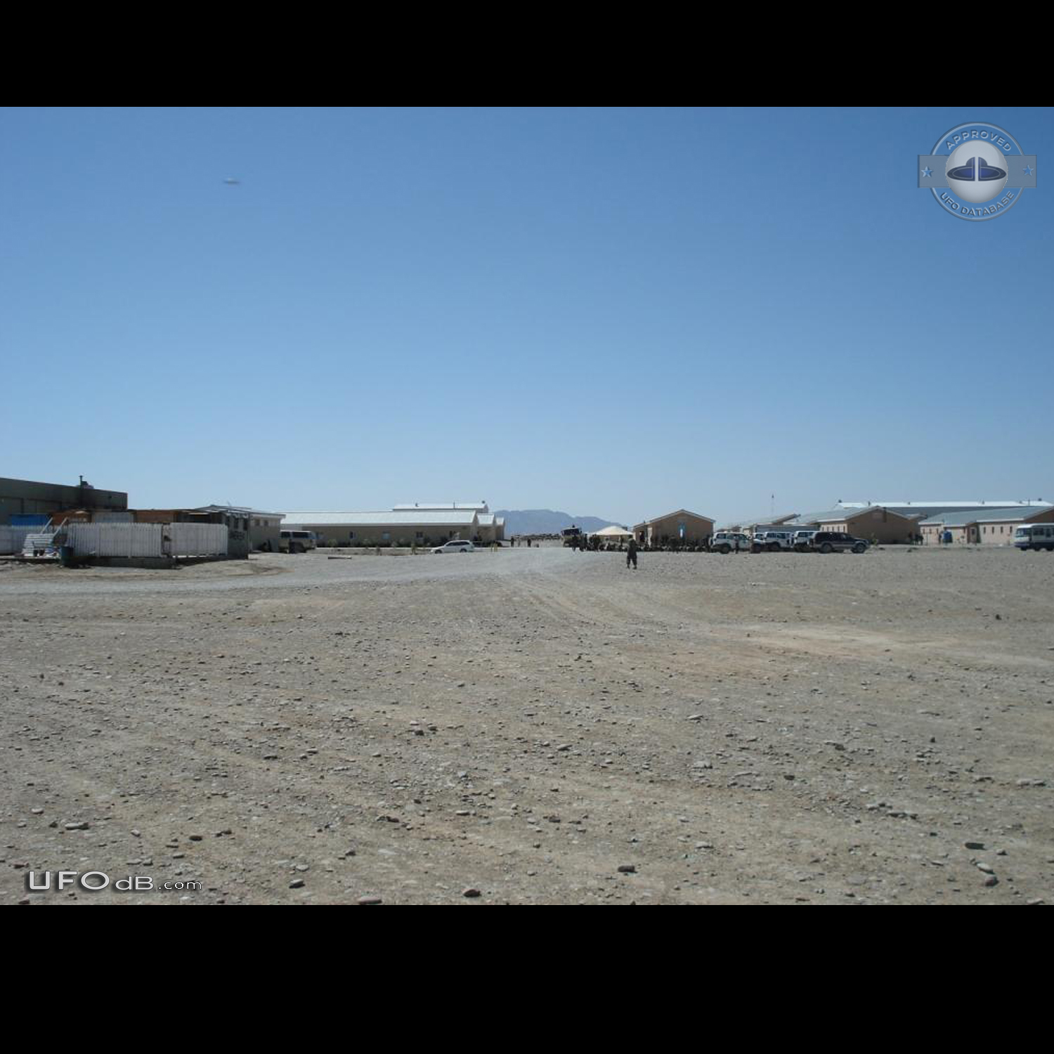 Object captured when taking photo at NATO base site Kandahar Afghanist UFO Picture #748-1