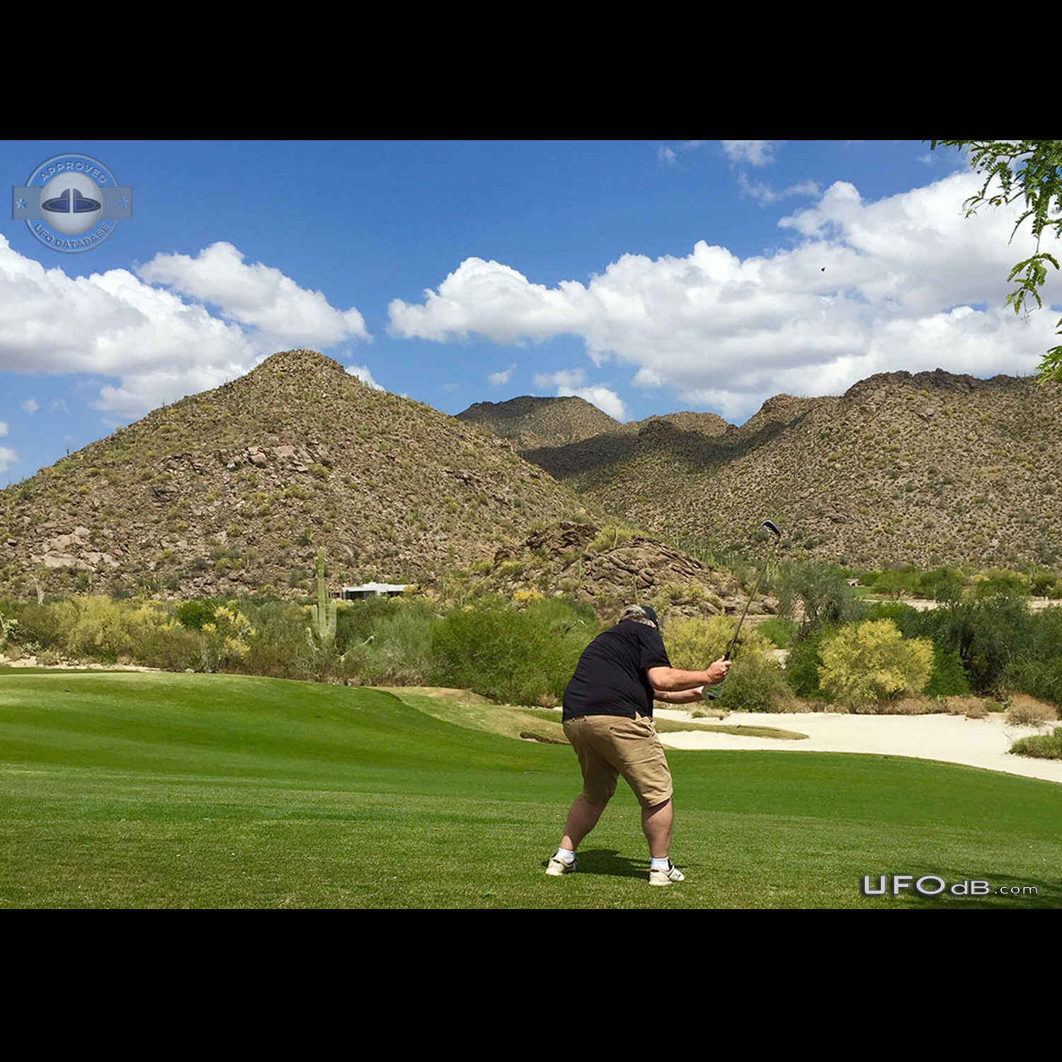 Saw UFO in photo it made no sound unlike F18s Marana Arizona USA 2015  UFO Picture #764-1