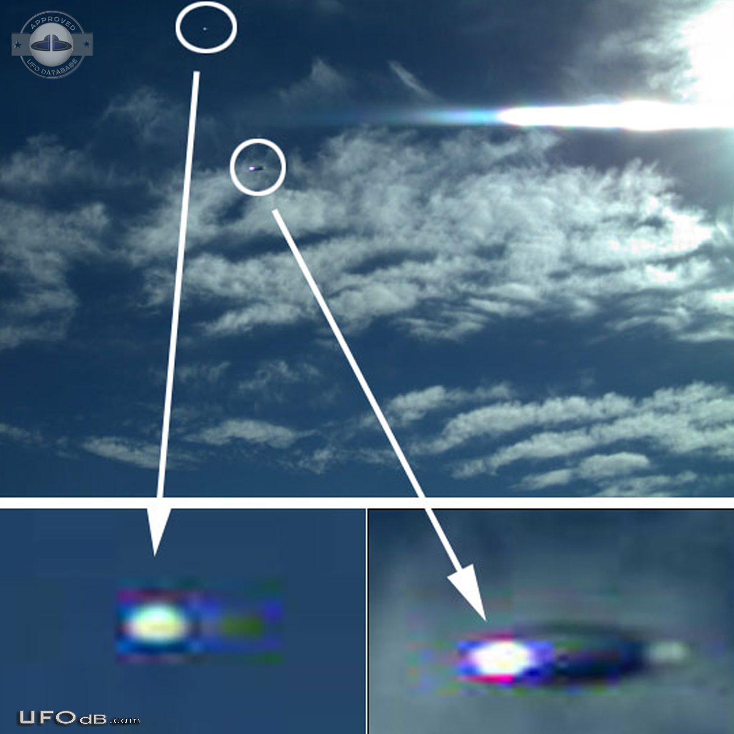 Trail Camera Captures UFOs in the Eastern Sky - Clancy Montana USA 201 UFO Picture #765-3