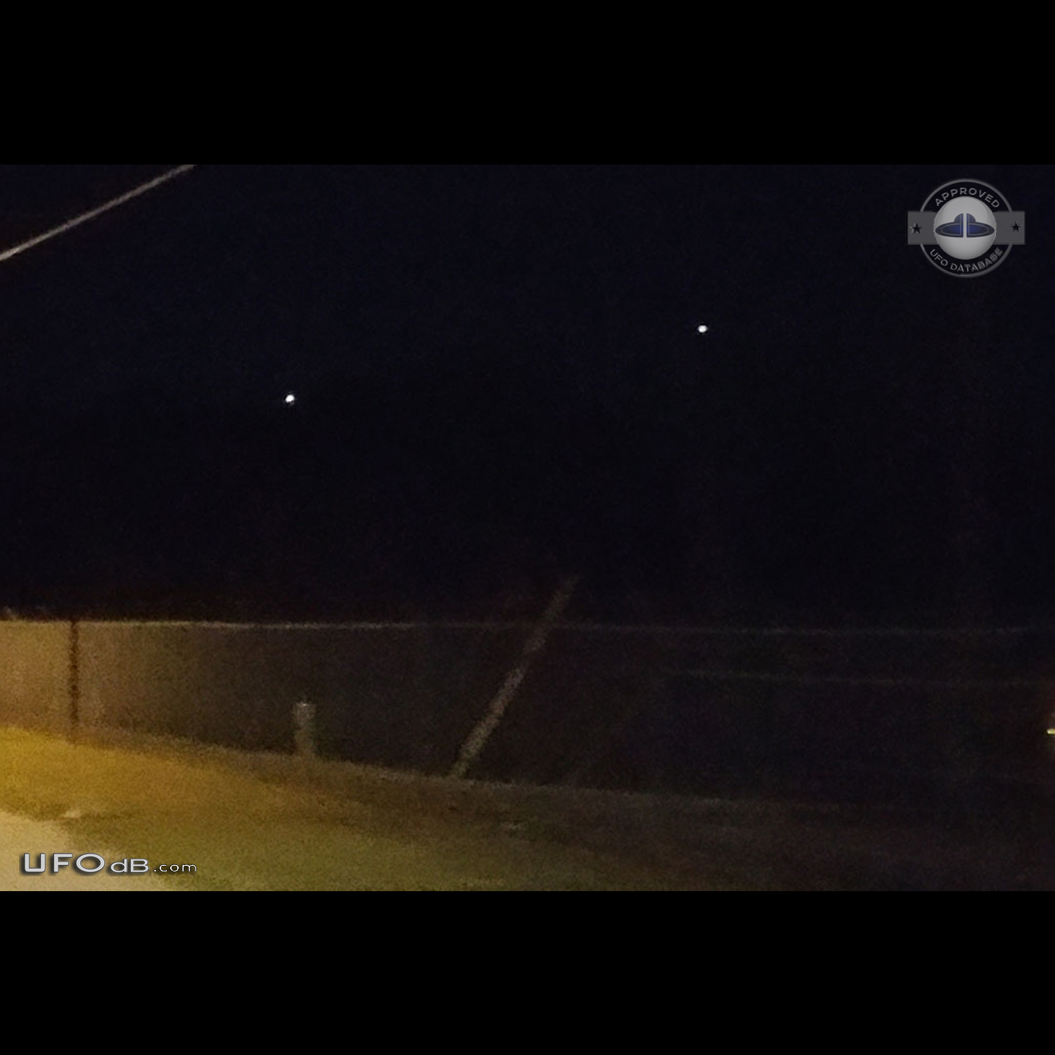 Me and coworker driving and saw the UFOs - Saint Cloud Florida USA 201 UFO Picture #780-3