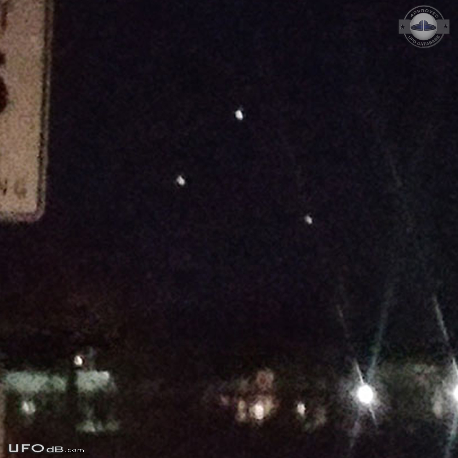 Me and coworker driving and saw the UFOs - Saint Cloud Florida USA 201 UFO Picture #780-4