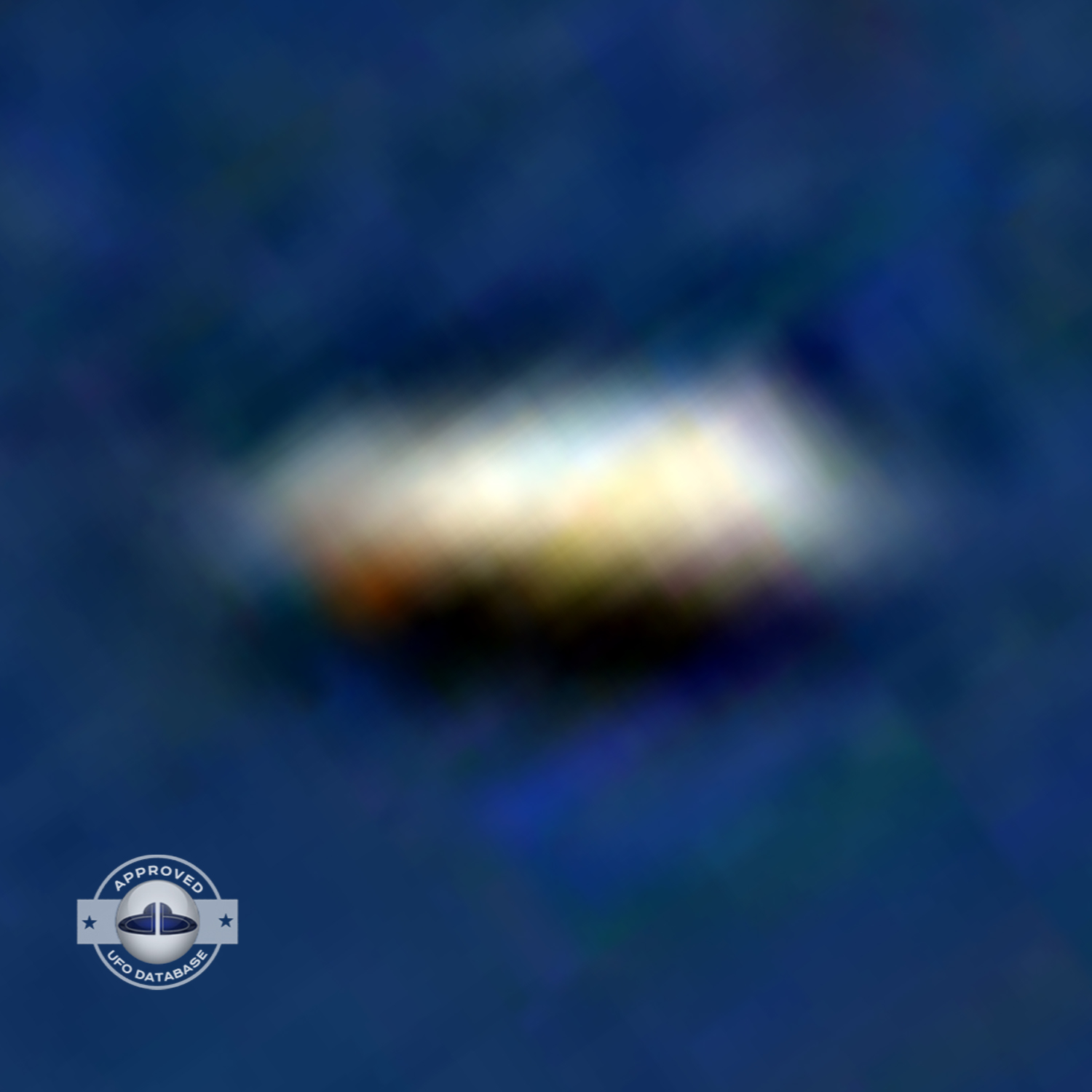 The first ufo can be seen clearly as it passed near old lighthouse UFO Picture #79-7