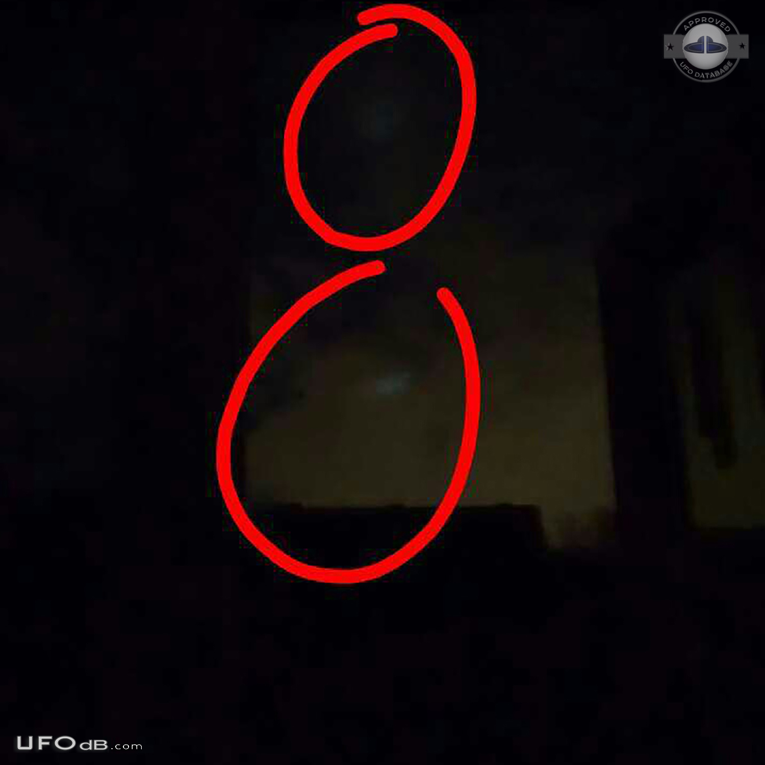 Blue circle UFO between the clouds above my house - Oldham Manchester  UFO Picture #791-2