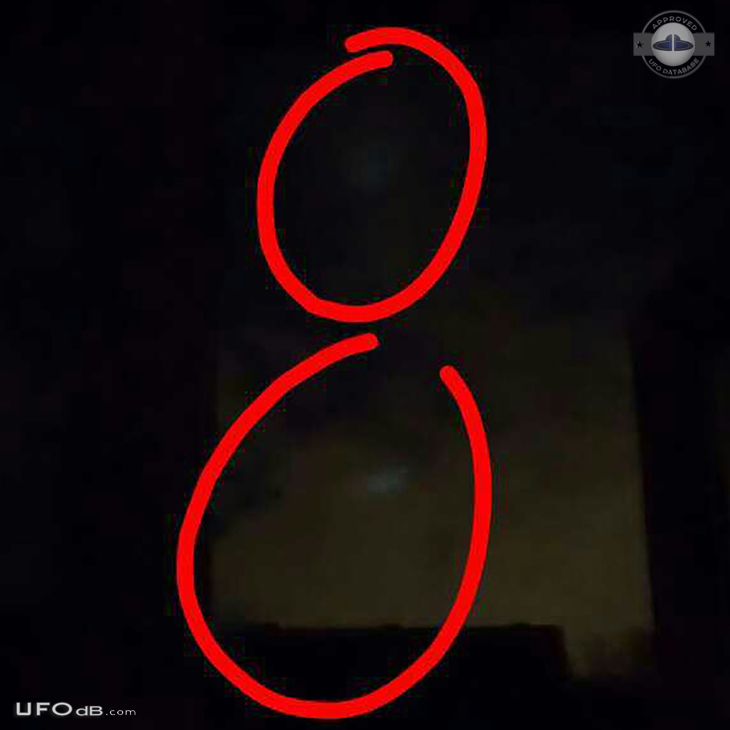 Blue circle UFO between the clouds above my house - Oldham Manchester  UFO Picture #791-3