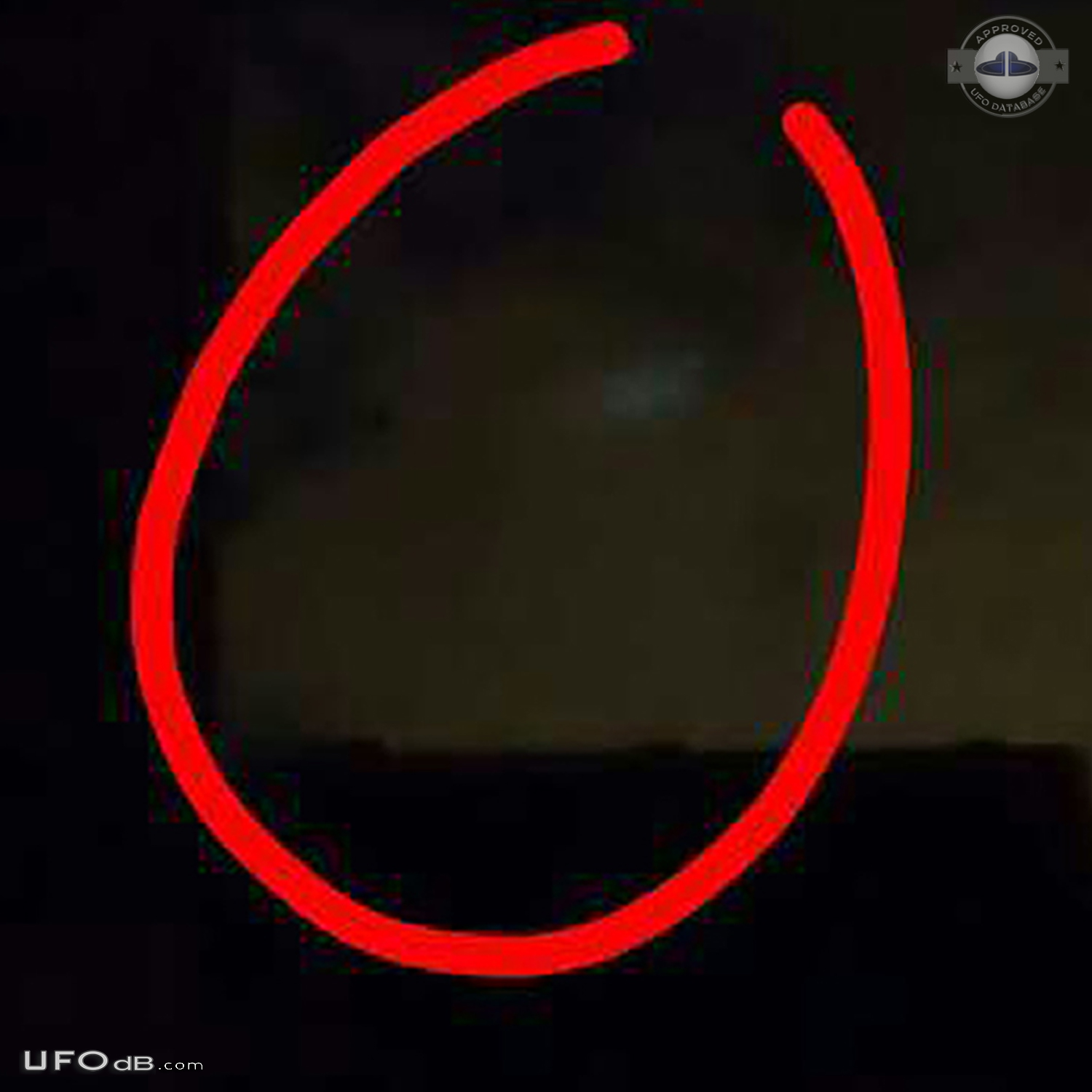Blue circle UFO between the clouds above my house - Oldham Manchester  UFO Picture #791-4