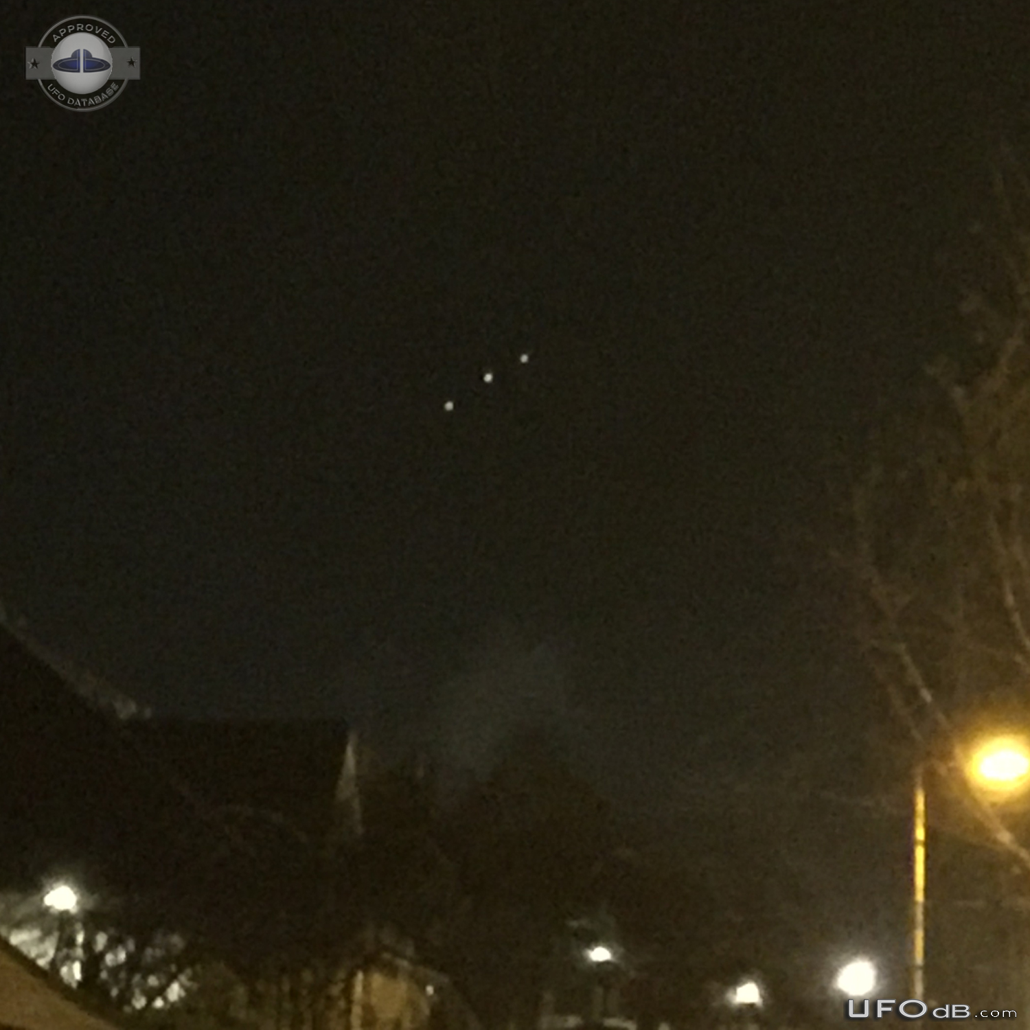 3 large orange red colored spheres UFOs Romford London England 2016 UFO Picture #793-6