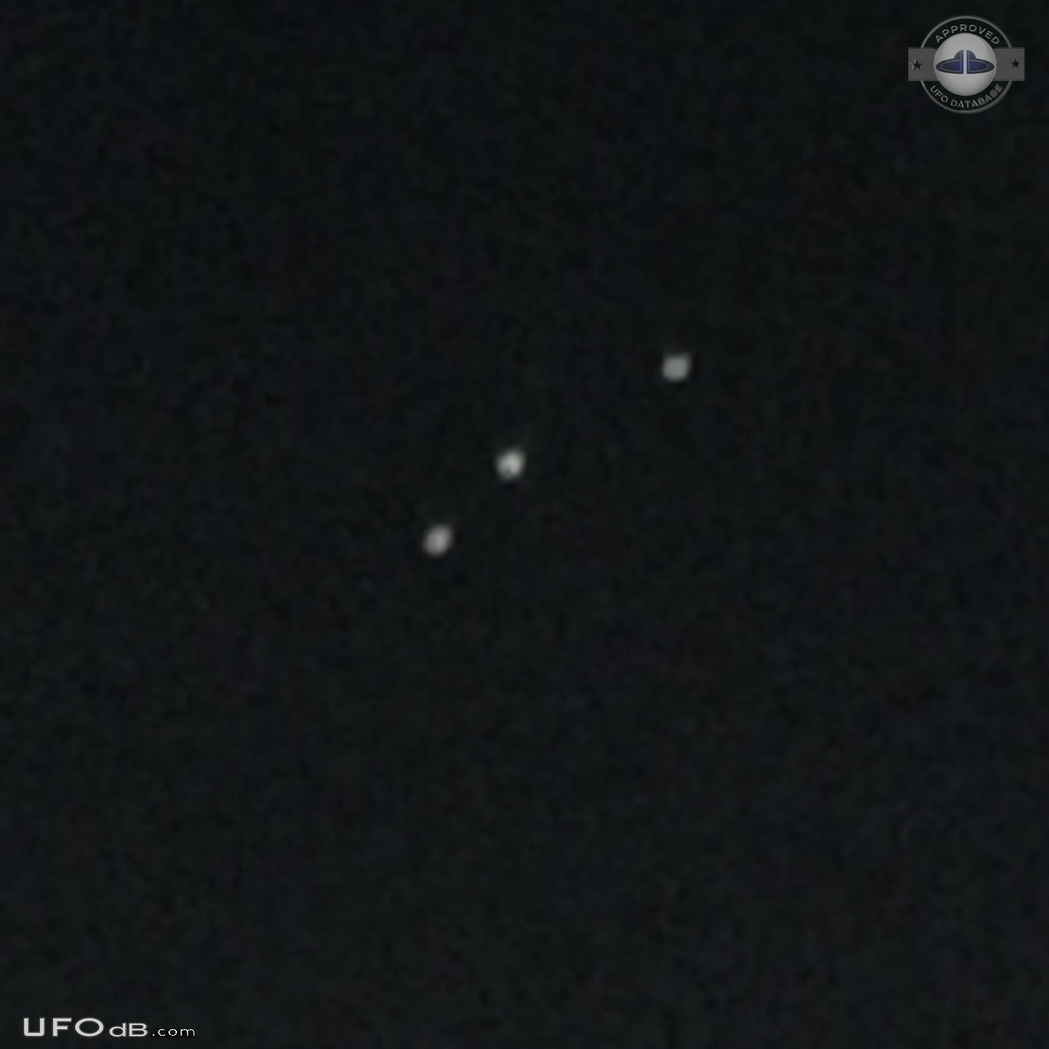 3 large orange red colored spheres UFOs Romford London England 2016 UFO Picture #793-8