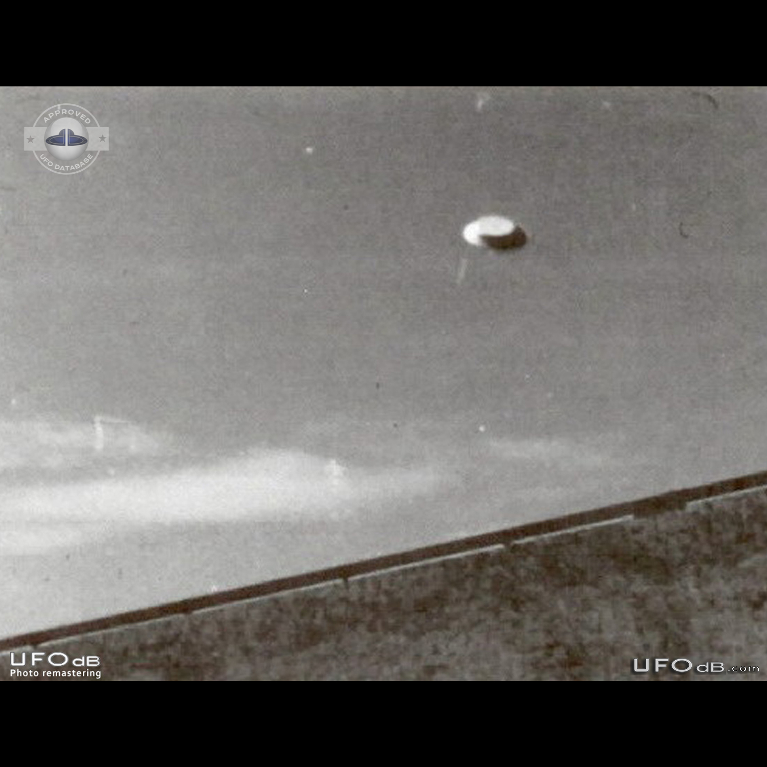 Hat shaped UFO picture taken in the village of Belotic Macva Serbia in UFO Picture #832-1