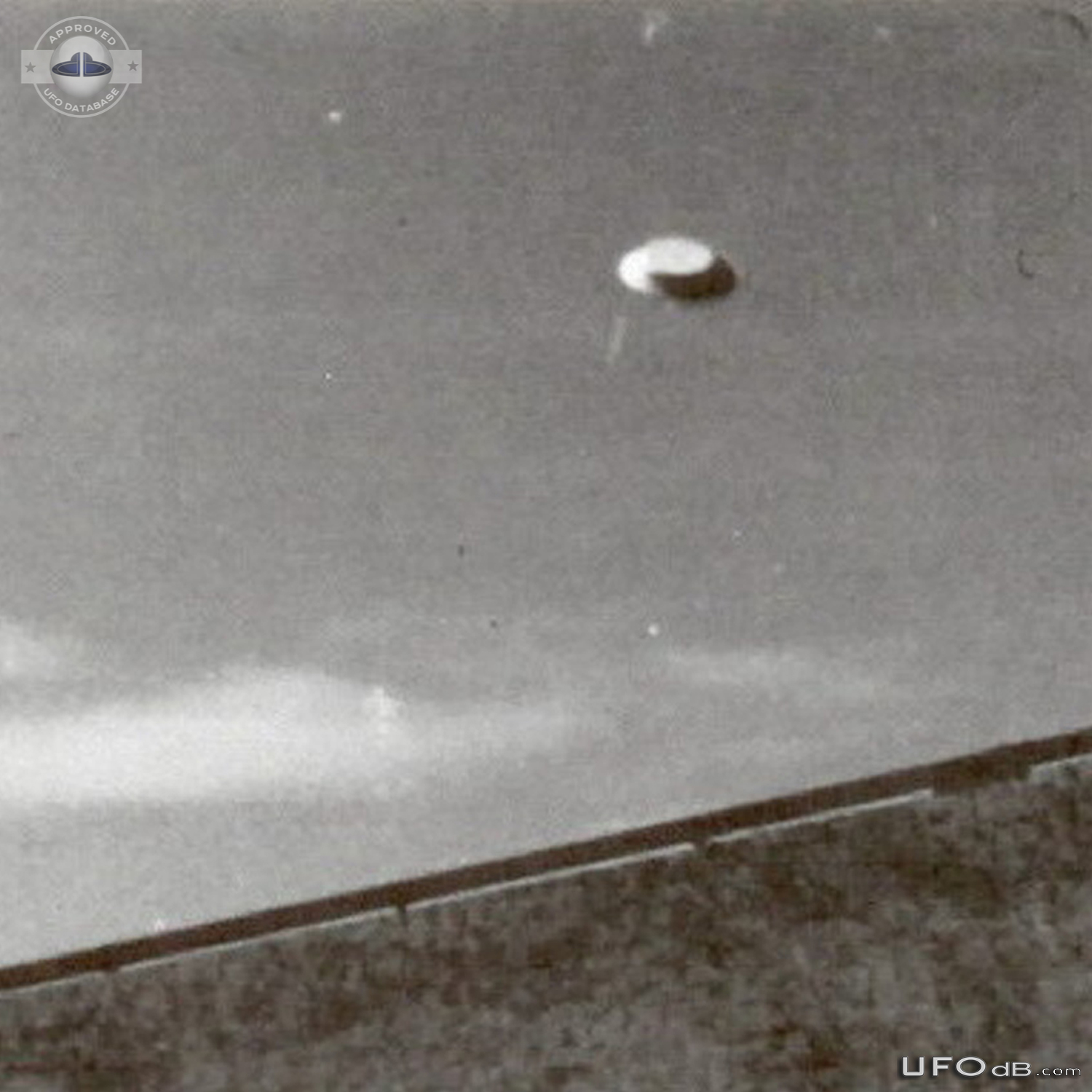 Hat shaped UFO picture taken in the village of Belotic Macva Serbia in UFO Picture #832-2