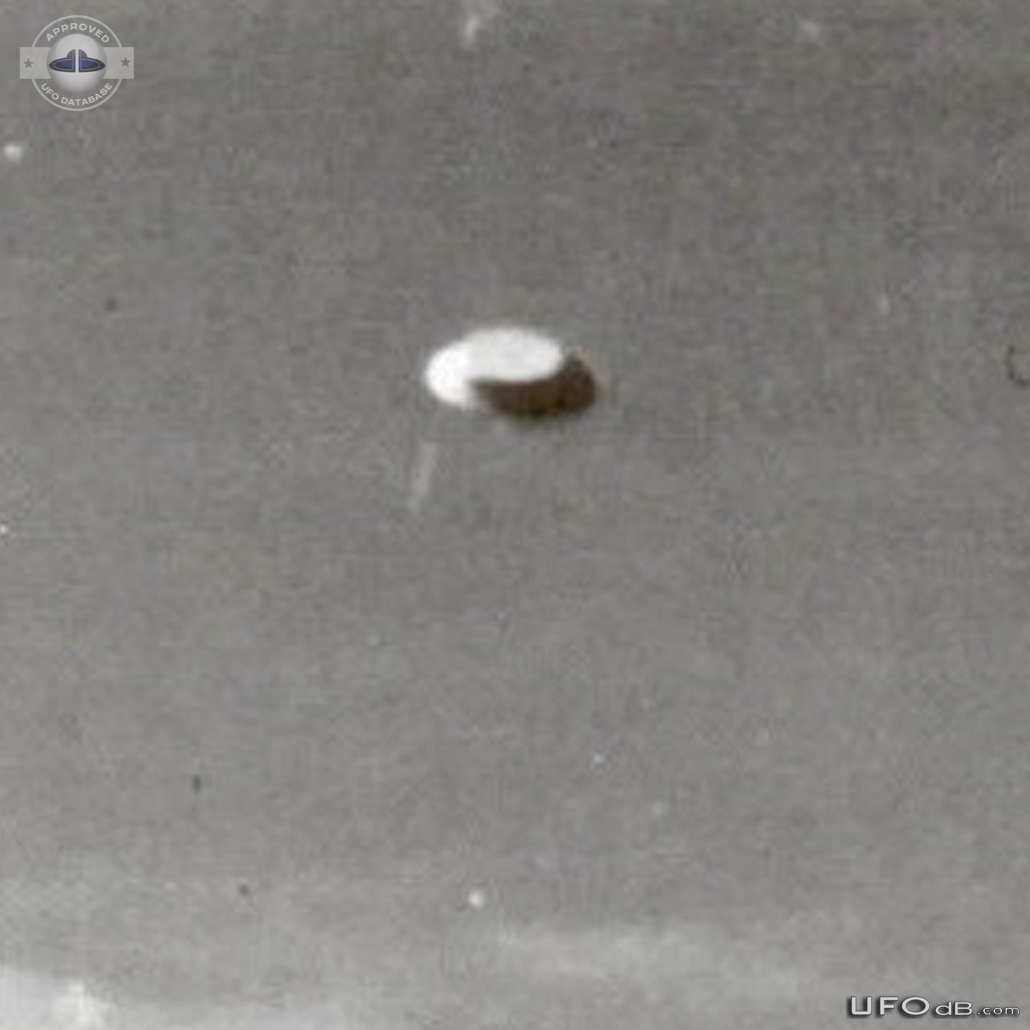Hat shaped UFO picture taken in the village of Belotic Macva Serbia in UFO Picture #832-3