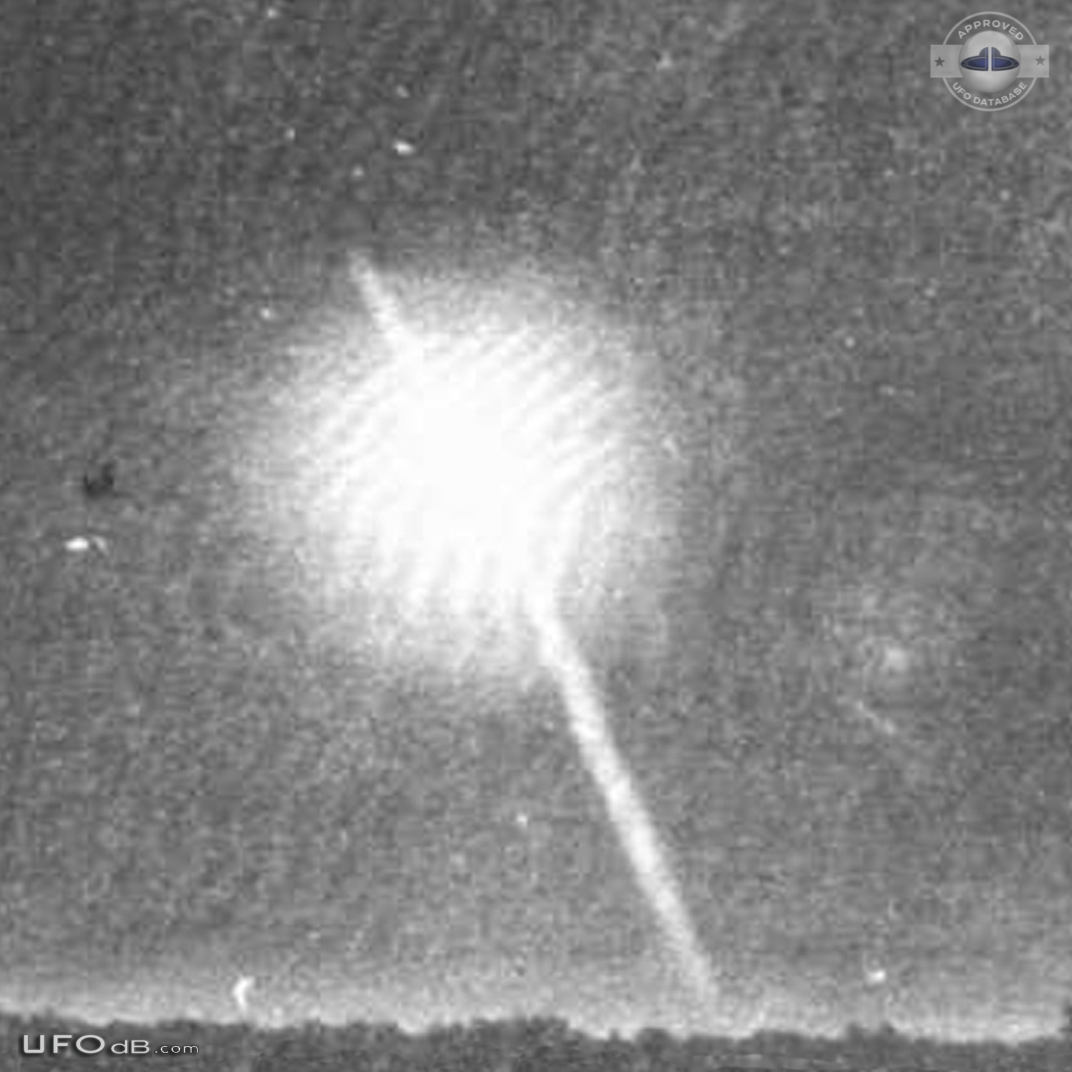 Old UFO photo taken over Buenos Aires Argentina in February 1962 UFO Picture #840-2
