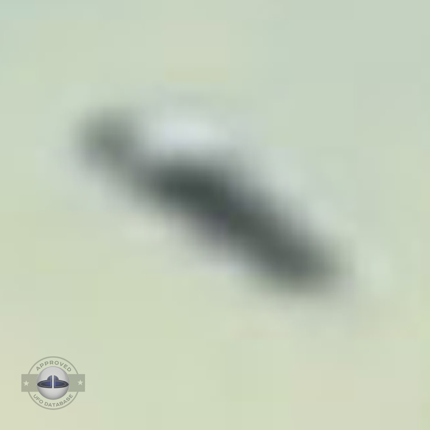 UFO Picture showing a ufo over the shore line | Cambria California UFO Picture #96-5
