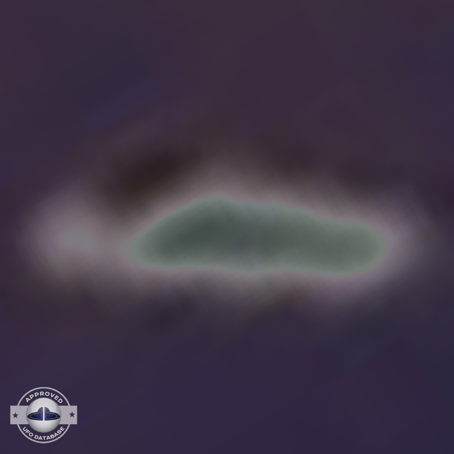 UFO Picture showing a ufo over the shore line | Cambria California UFO Picture #96-7
