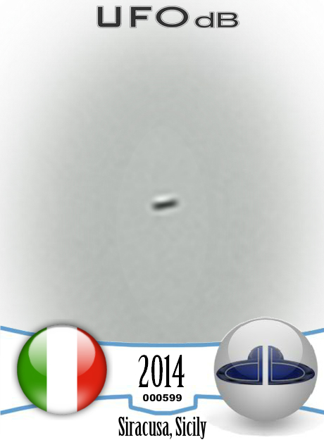 3 disc shaped UFOs seen over Siracusa Sicily Italy january 2014 UFO CARD Number 599