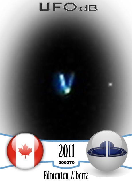 Alien Space Station taken on picture | Alberta Canada | January 2011 UFO CARD Number 270