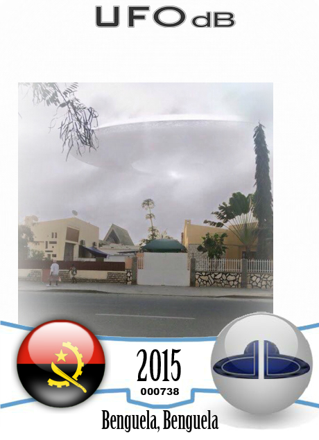 Angola people UFO Sighting seen in the pics kind of spaceship Benguela UFO CARD Number 738