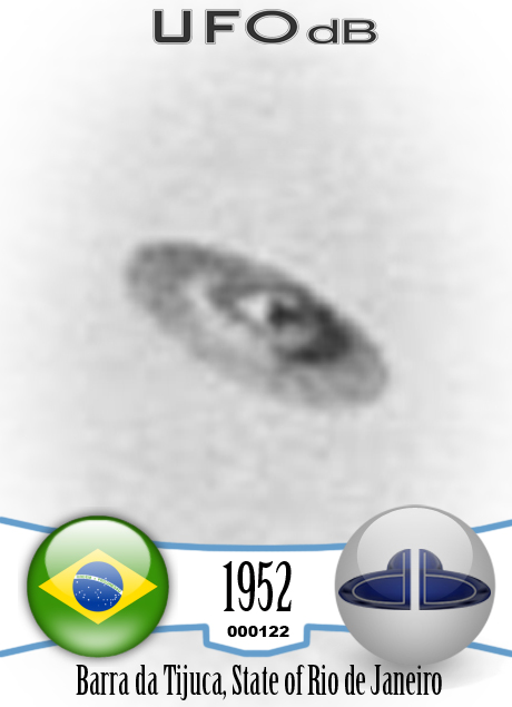 UFO picture considered by A.P.R.O | one of the best ufo picture 1952 UFO CARD Number 122