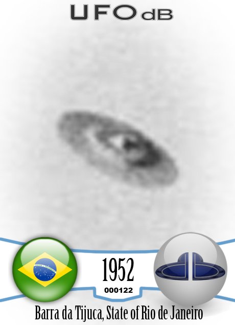 UFO picture considered by A.P.R.O | one of the best ufo picture 1952 UFO CARD Number 122