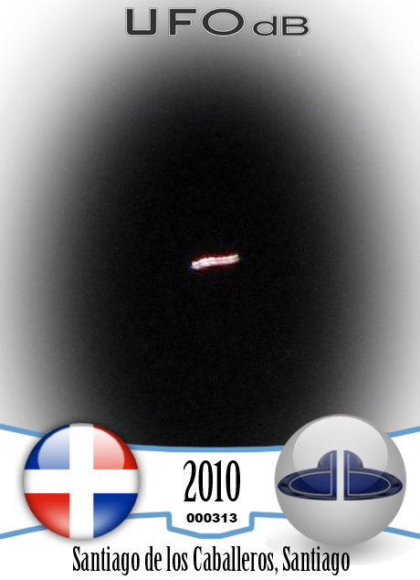 Bouncing UFO seen during Eclipse in Dominican Republic | December 2010 UFO CARD Number 313