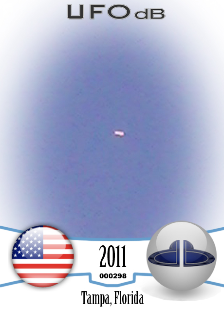 Bright White UFO near Tampa Airport | Florida, USA | February 12 2011 UFO CARD Number 298