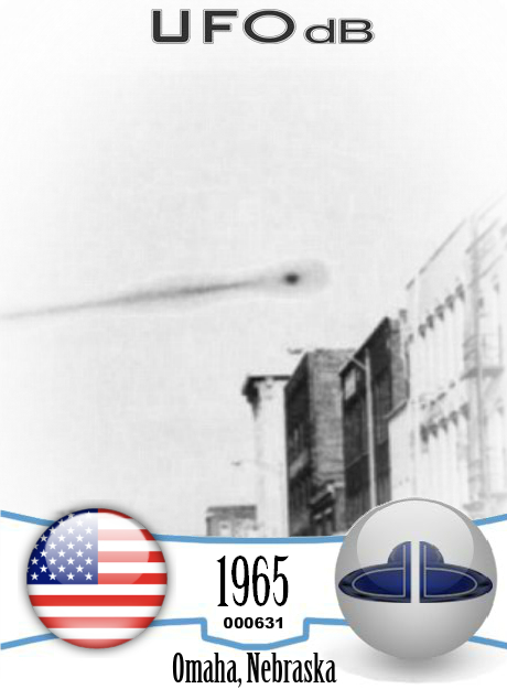 CIA Declassified UFO picture of 1965 in Omaha, Nebraska USA UFO CARD Number 631