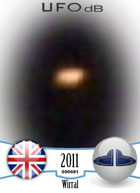 Circular stationary silent UFO then as soon as it was there was gone UFO CARD Number 681