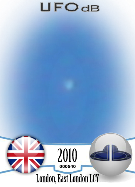 Daytime Spherical UFO UK East London, 2010-07-09, Clear Weather UFO CARD Number 540