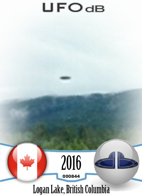 Deer picture gets a UFO passing by near Logan Lake British Columbia Ca UFO CARD Number 844