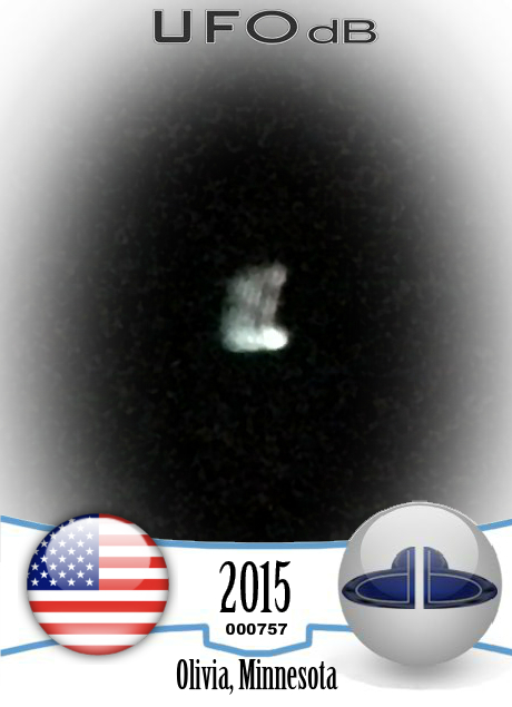 Driving home from ceremony saw strange UFO in the sky - Minnesota USA  UFO CARD Number 757