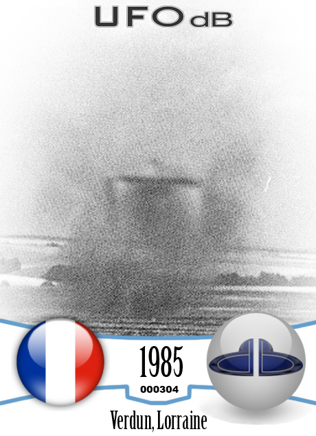 Dust Blowing UFO over the Fields of Verdun in France | March 27 1985 UFO CARD Number 304