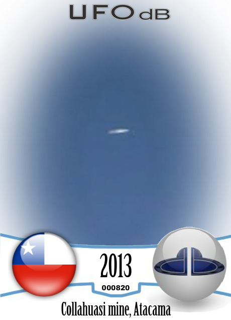 Famous Collahuasi mine UFO sighting in the north of Chile in mid april UFO CARD Number 820