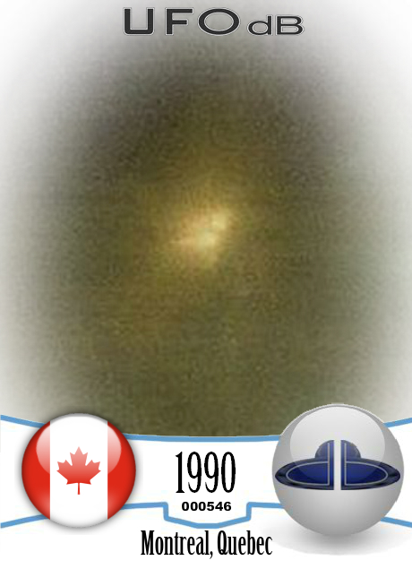 Famous Montreal Canada mass ufo sighting of November 7 1990 UFO CARD Number 546